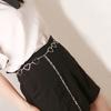 Fashion versatile clothing metal hook accessories women, simple hollow love fringed waist chain