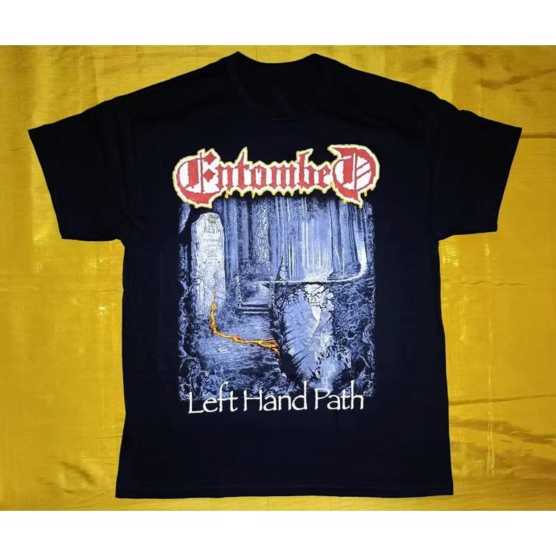 Vintage Death Metal Style T-shirt Disposer Coroner Unisex Cotton Short-sleeved T-shirt Loose High Street Vintage Dark Style