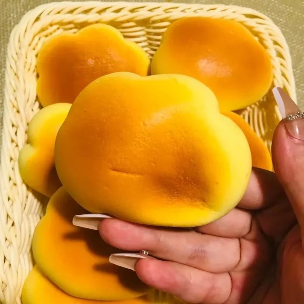 New Slow Rebound Cloud Bread Squeeze Stress Relief Caramel Color Simulation Bread Pinch Sensory Fidget Adults