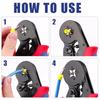 End-Sleeves Ferrule Crimping Tools HSC8 6-4A Self-Adjustable AWG23-7/0.25-10mm2 Square Ratcheting Wire Crimping Plier