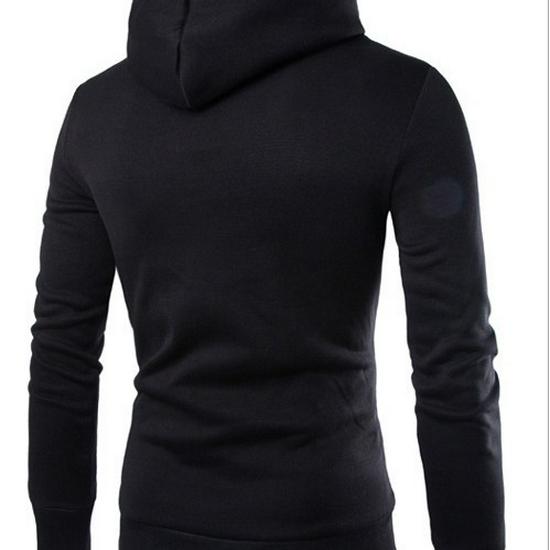 Men's Brushed Slim Fit Hooded Sweatshirt & Pullover Set