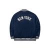 New Era MLB New York Yankees Thick Striped Letter Pattern Long Sleeve College Style Baseball Jacket Unisex Jackets Navy-Blue 14179152