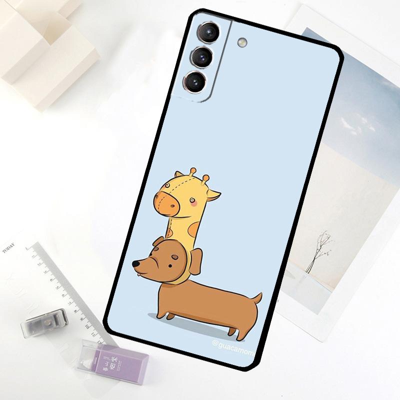 Dachshund Silhouette Dog Phone Case For Samsung Galaxy S20 FE S21 S22 S23 S24 S25 S26 Ultra S10 S25 Plus S25 FE Cover