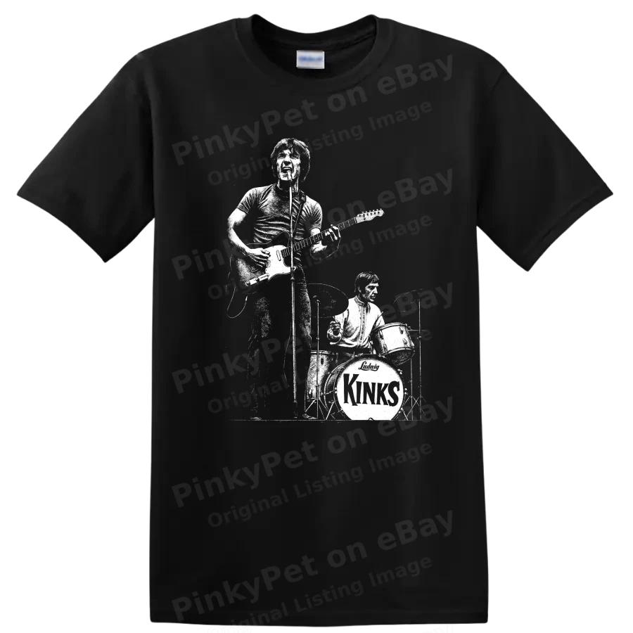 The Kinks Rock Legends T Shirt Vintage Music Band Silhouette Graphic Tee