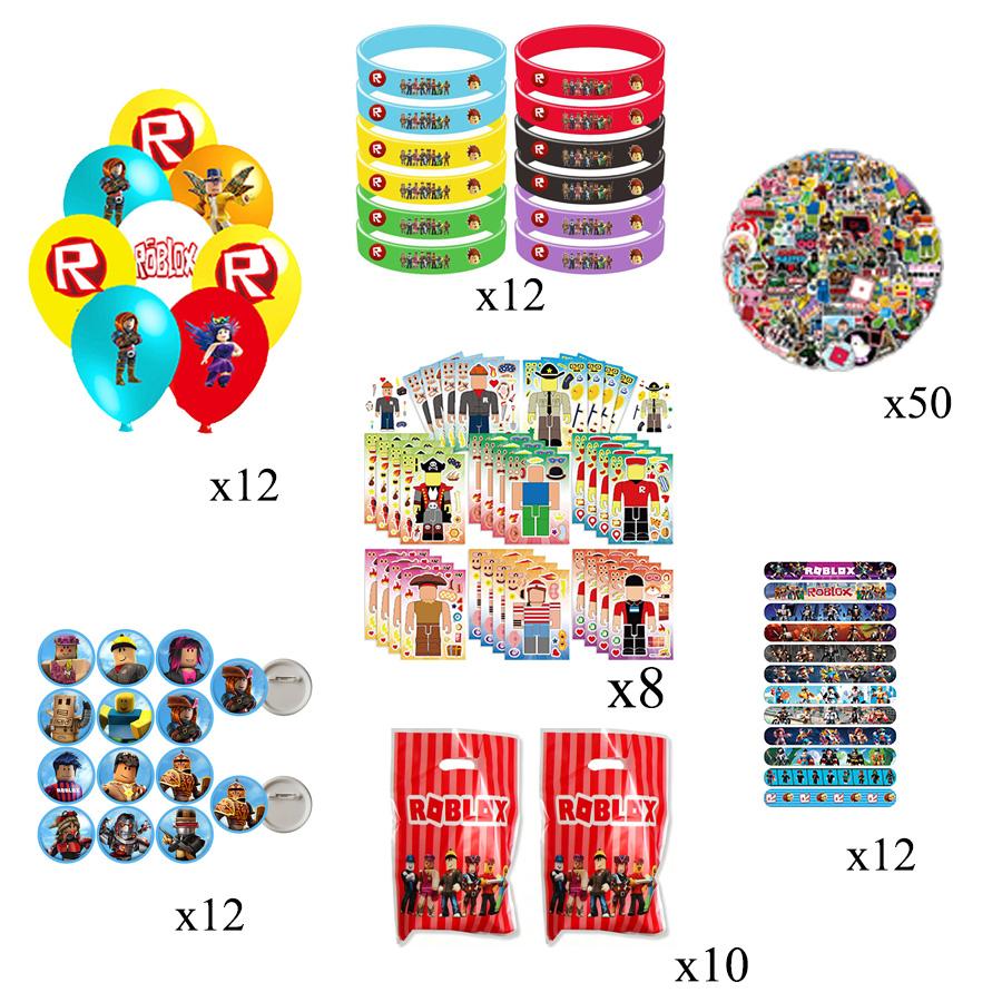 Roblox 99 Nights InThe Forest Cute Birthday Party Favors Gift Bag Cake Topper Cartoon Stickers Slap Bracelets School Prizes