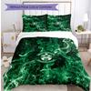 Hibernian FC Set Lenzuola Stampato 3 Pezzi Copripiumino Traspirante con Federe Biancheria da Letto Decorativa per Camera da Letto Casa