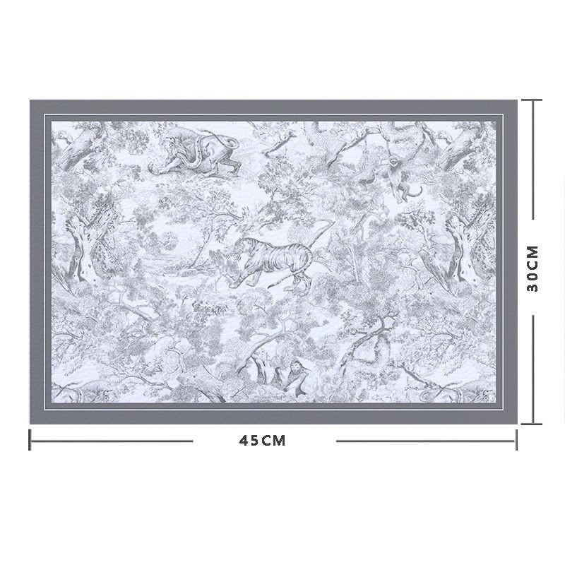 PU Tischset Wasserdicht Hitzebeständig Kaffeetasse Geschirrmatte Küchenunterlage Dekorative Geschirrmatte Essplatzset Leicht zu Reinigen