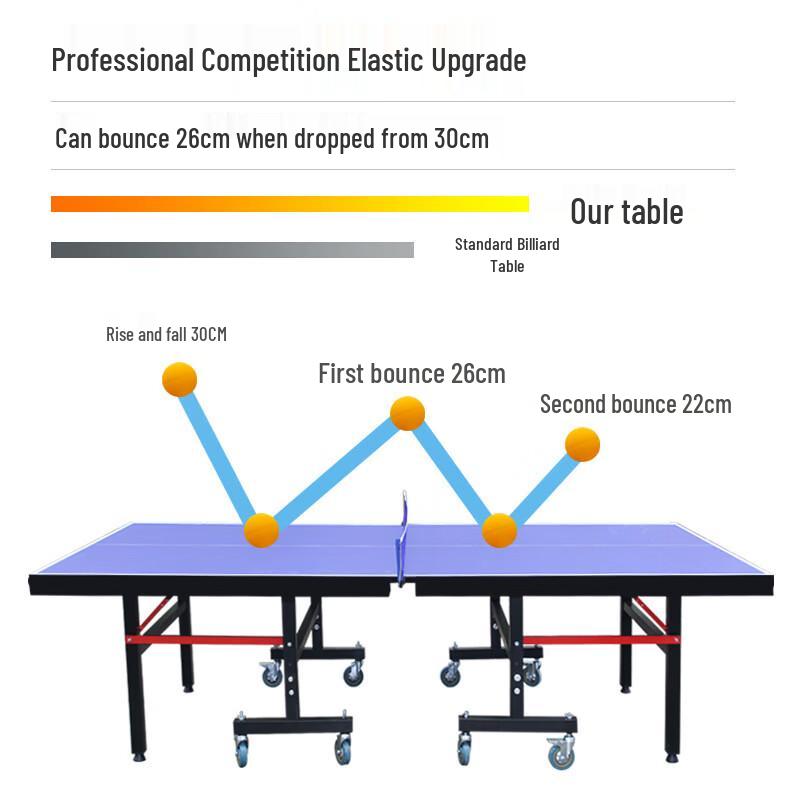 Foldable Table Tennis Table, 15mm Panel
