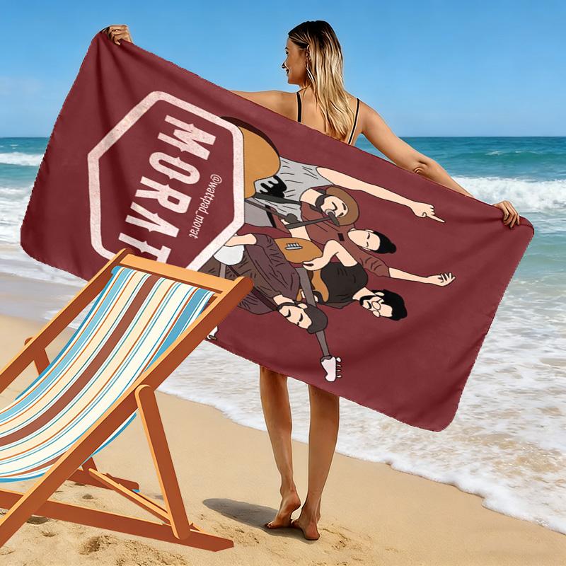 Morat Glitter Style 2D Flat Print Beach Towel, Large Soft Quick Dry Towel for Beach Camping SwimmingXSTJ0915450