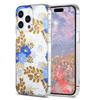 Suitable for Samsung S24ultra Flower Flower Hot Stamping S25 Electroplating Double Layer A54 Drop IPhone Phone Case