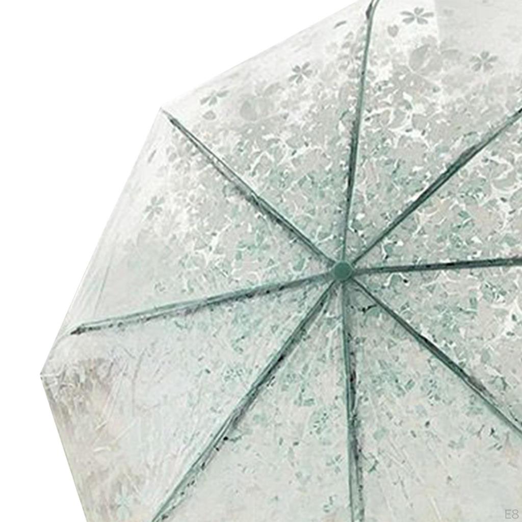 Clear Bladder Screen, Transparent Umbrella, Sweet, Light Women's Dome Foldable Umbrella for
