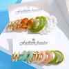 European and American hot-selling simple and exaggerated high-end earrings, earrings set 1 pair of retro alloy ear jewelry