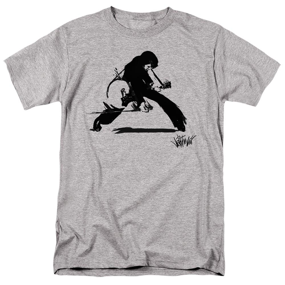 Elvis Presley - Elvis Vegas - Adult Unisex Short Sleeve T-Shirt - Gray 4XL