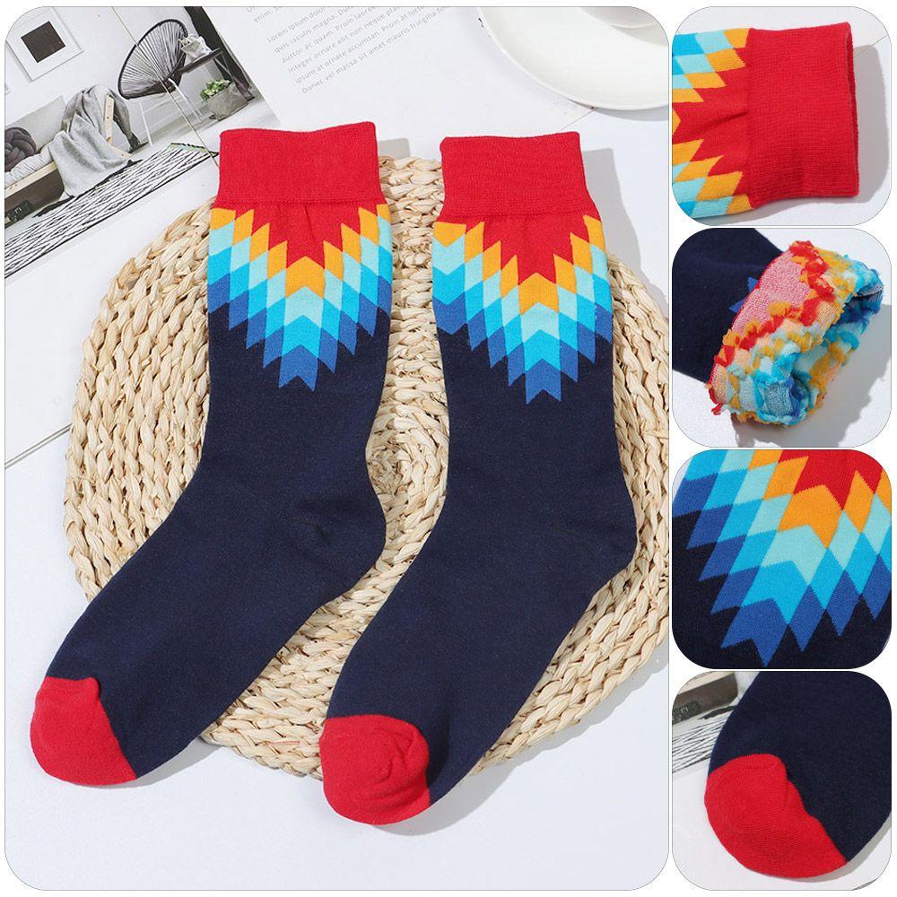 

Warm Matching Colorful Casual Combed Cotton Casual Dress Winter Socks Men s Socks