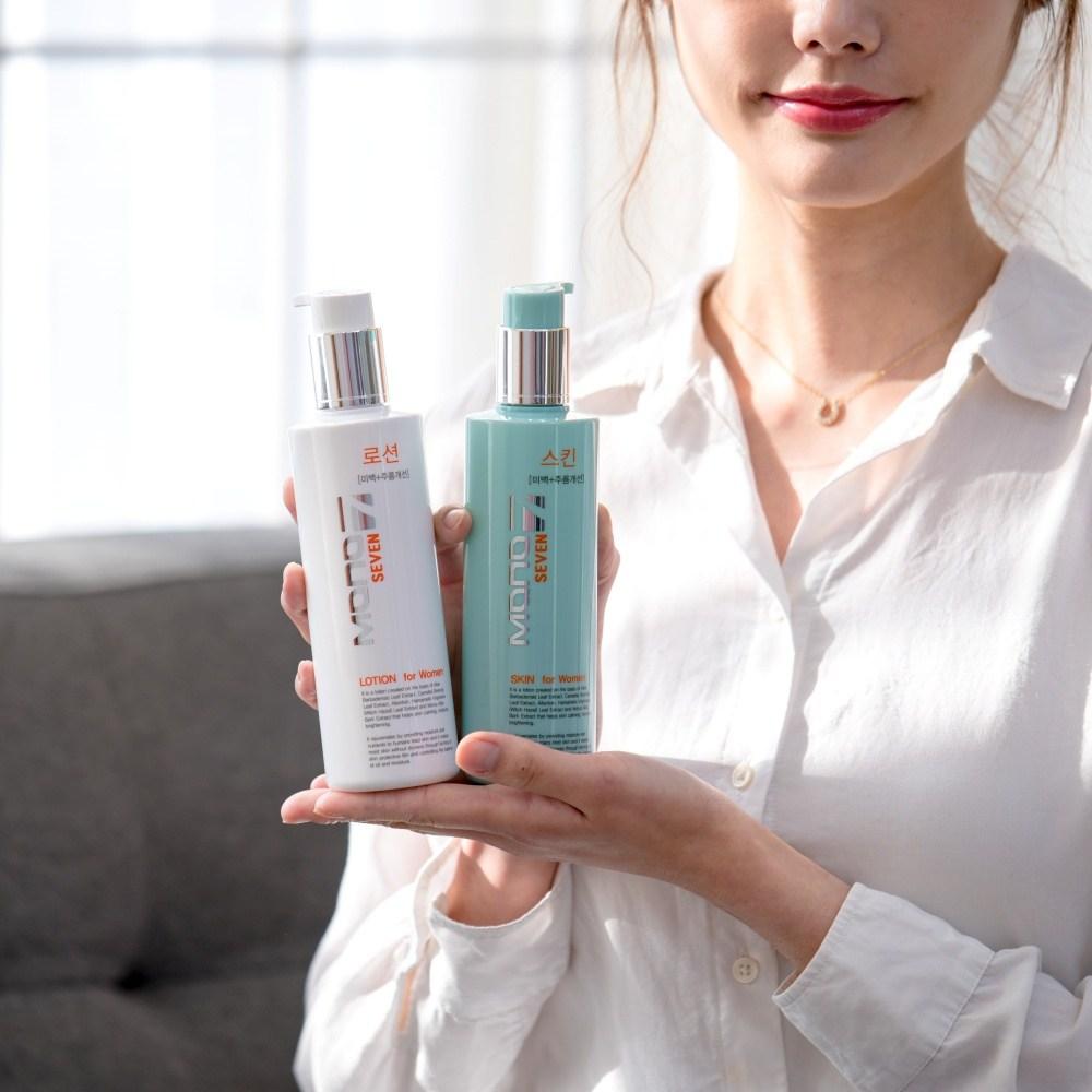 Mono Seven Women's Whitening Wrinkle Improvement Functional Basic Skin Lotion Set 250ml