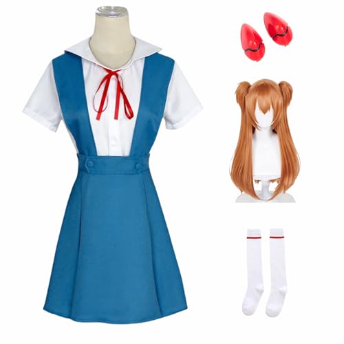ZOMOZO Ayano Rei Asuka anime uniform cosplay costume accessories stage cultural festival Halloween party popular manga disguise