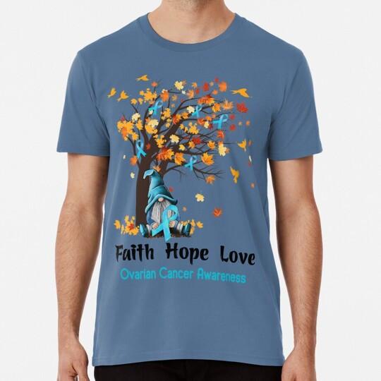 Ovarian Cancer Awareness Faith Hope Love Size S to 5XL T-Shirt S
