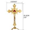 Church Relics Figurines Crucifix Jesus Christ On The Stand Cross Home Chapel Decoration Wall Crosses