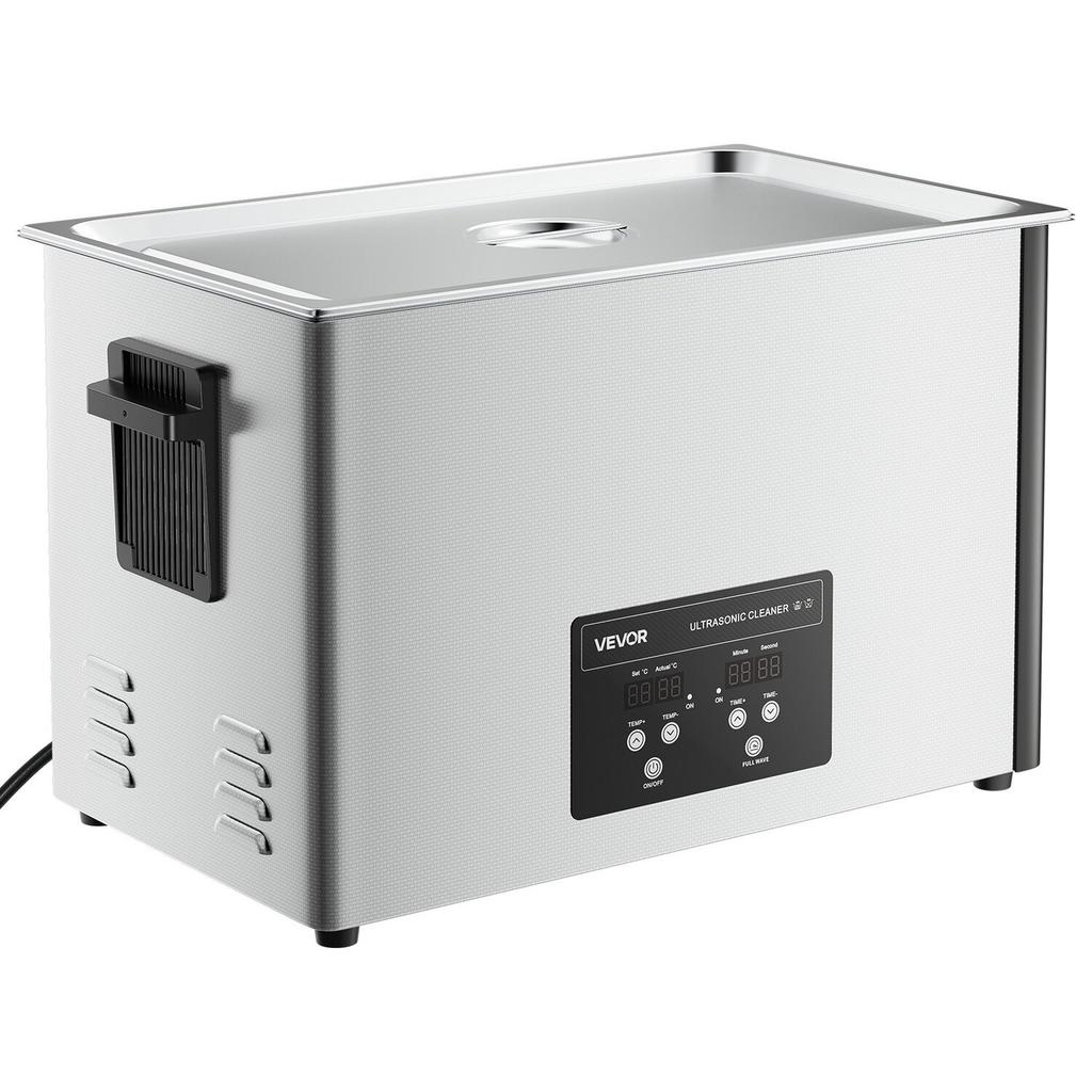 30L Ultraschallreiniger, Professionelle Ultraschallreinigungsmaschine mit Reinigungskorb & Digitalanzeige, 480W Edelstahl 40kHz Industrielle Reinigung