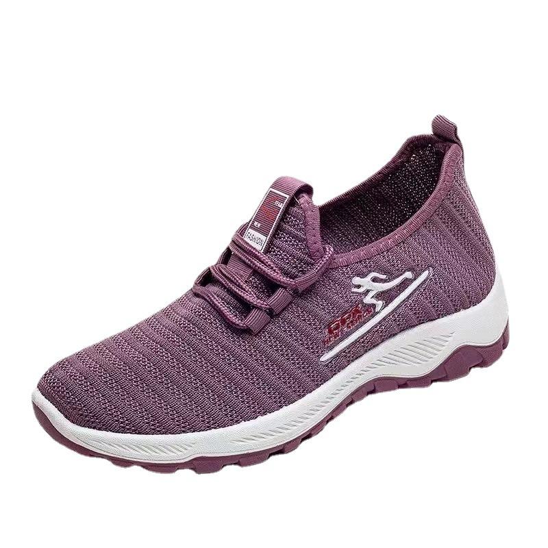 Nové ležérní tenisky Flyknit Dámské Lehké Měkká podrážka Boty pro maminky Módní Kokosové boty