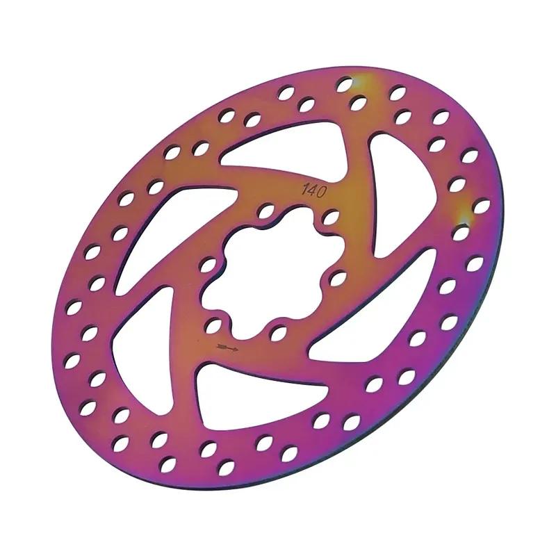 140MM Brake Disc for Kukirin G2 Pro G2 MAX Electric Scooter Colorful Disc Brakes Part Stainless Steel Disc With 6 Screws