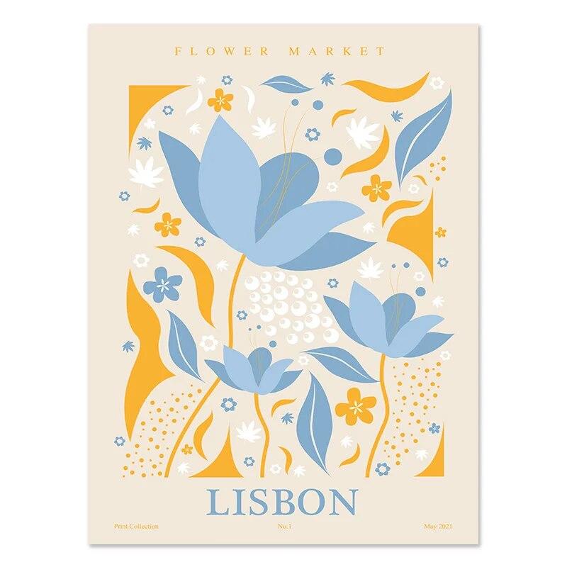 Blue Flower Market Henri Matisse Posters Prints Abstract Wall Art Gallery Canvas Painting Nordic Picture For Living Room Decor