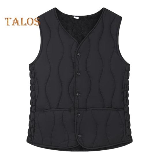 

Женский теплый жилет с подкладкой, легкий жилет без рукавов, облегающий жилет, ветрозащитный однобортный однотонный жилет для повседневной носки осенью и зимой 5XL