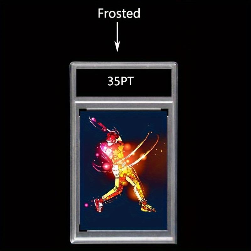 10/20/30pcs 35pt Standard Sport Card Trading Card Protective Boxes Acrylic Transparent Baseball Card Holders with Label Position
