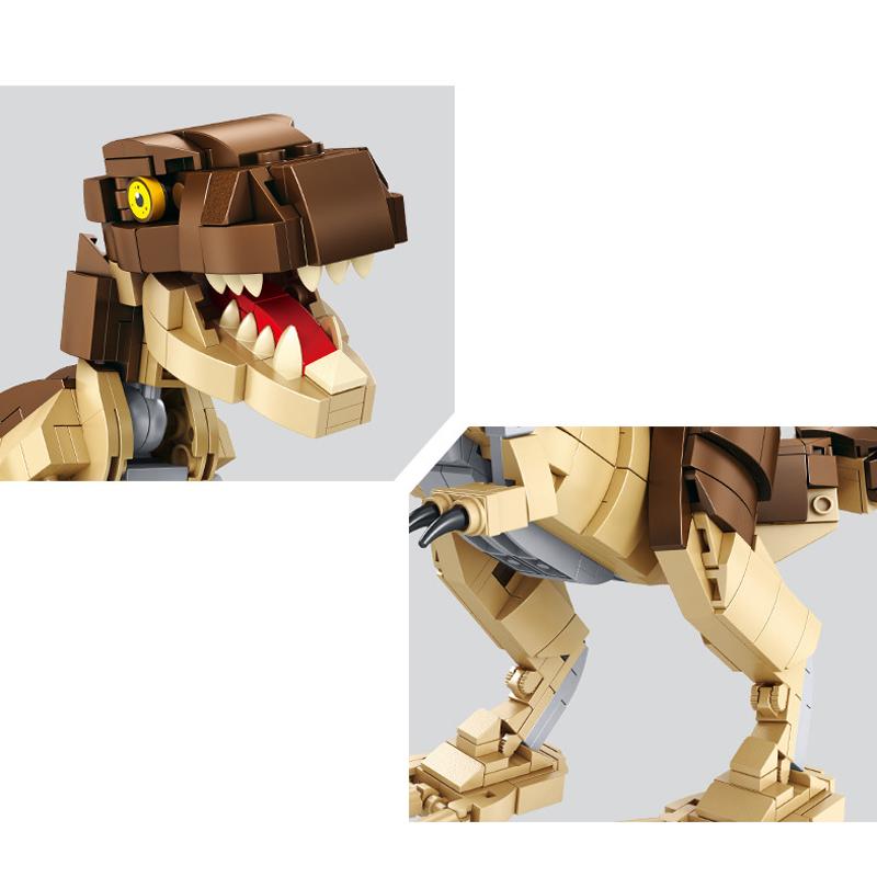 Jurassic Park Spielzeug Dinosaurier Fossil Velociraptor Tyrannosaurus Skelett Modell Bausteine Ziegel Kits Geburtstag Geschenk für Kinder Kinder