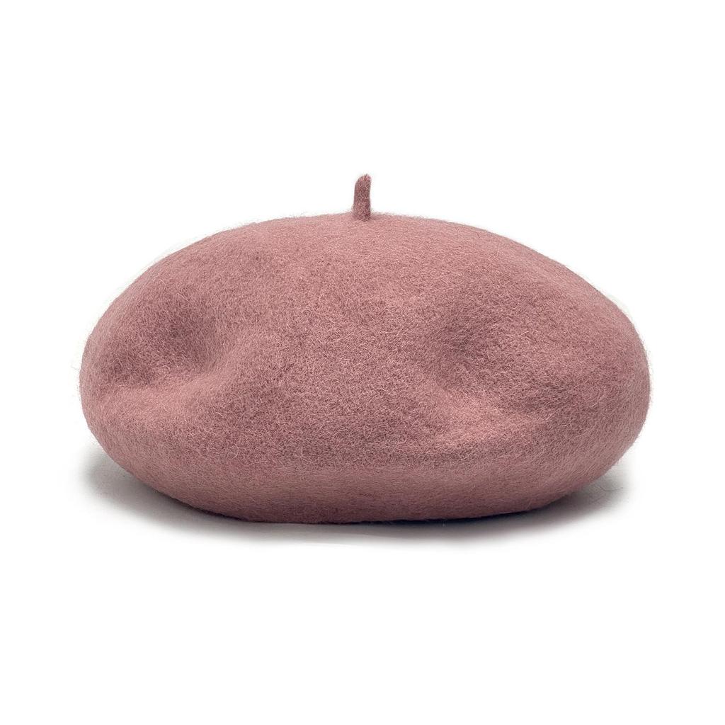 Korean Style Women's Wool Knit Beret – Warm Retro Octagonal Hat