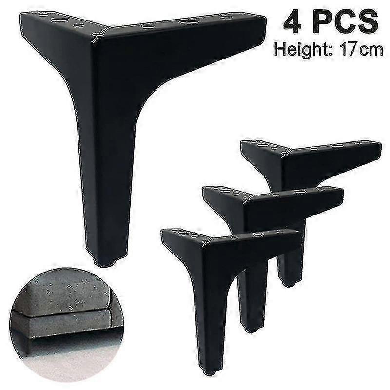 Set of 4 Modern Iron Diamond Triangle Furniture Legs