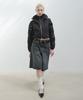 Aobteu Panel Denim Bermuda Pants - Gray
