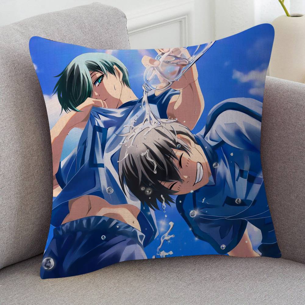 Anime Blue Lock Pillow Case Soft Double Sided Print Sofa Cushion Cover Throw Pillow Covers