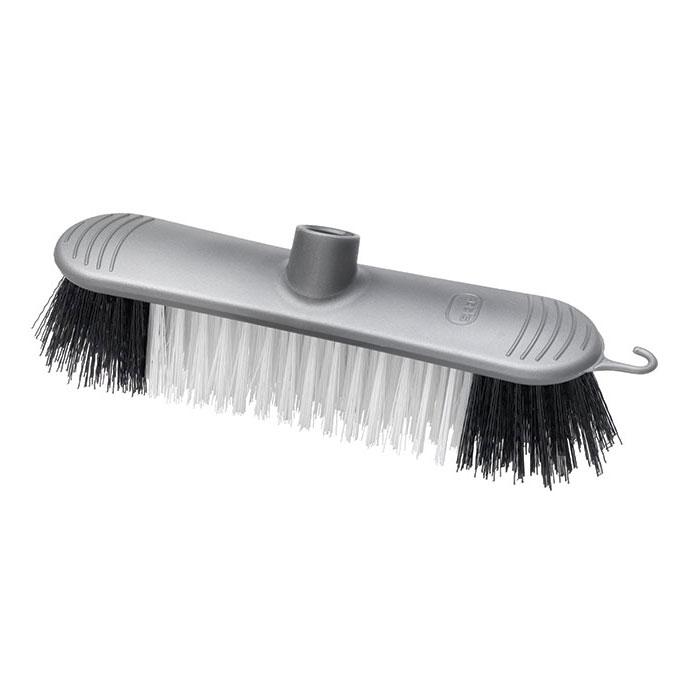 Addis Kunststoff-Besenkopf Steife Borsten Metallic-Silber