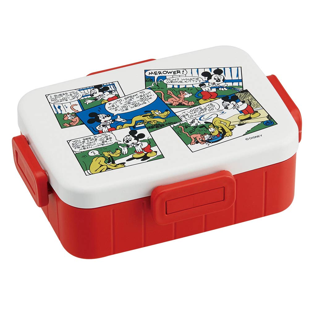 

Skater lock lunch Mickey Mouse retro comic made in YZFL7 4-point box, 650ml, design, Disney, Japan,