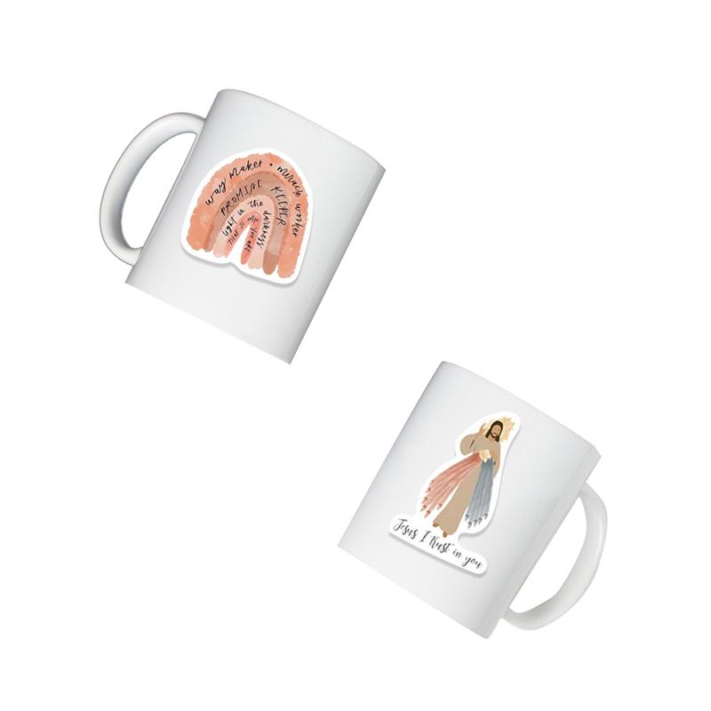 52Pcs Jesus Christians Religion Sayings Stickers Skateboard Suitcase Graffiti Luggage Motorcycle Diy Bible Sticker