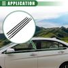 Uxcell Window Weatherstrip Trim Seal Belt for Toyota Prius 1 Set 2004-2009, Rubber, Black, 75710-47010,