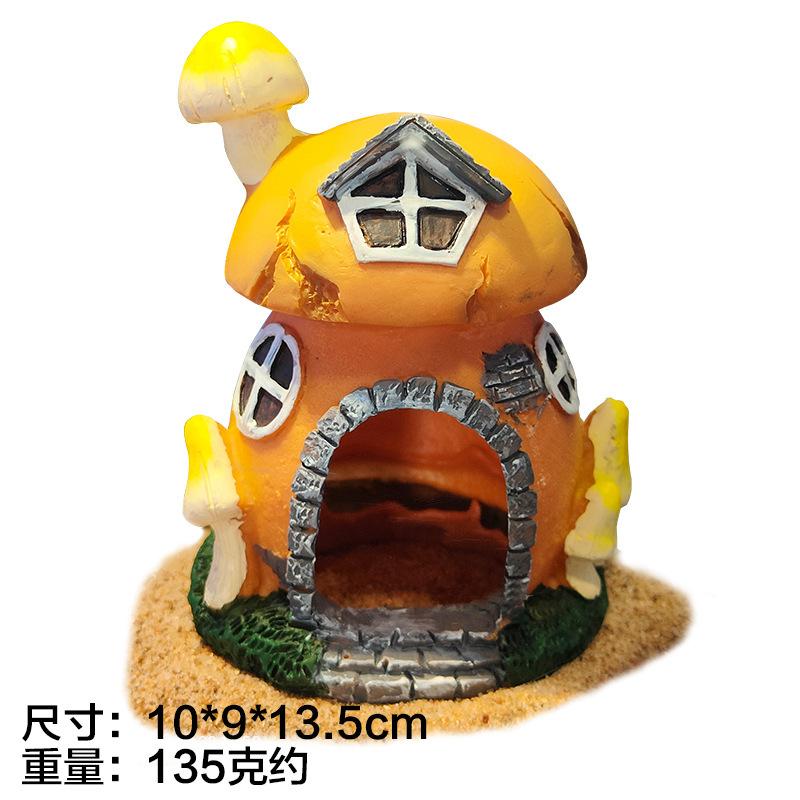 Fish Tank Aquarium Resin Product Decoration Alien To Avoid Crab Mushroom Conch House Landscape Raising Box Crab