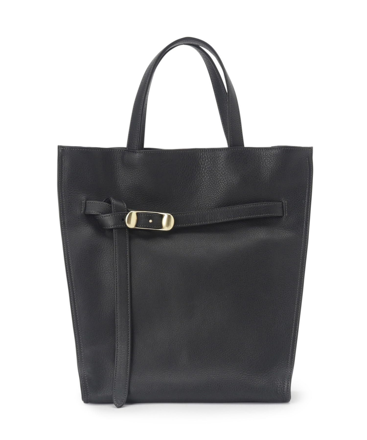 

Toff & Loadstone Kushi Tote Bag, Soft Shrink Cowhide Leather, One Size, Black