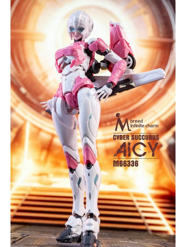 New Meili Wuxian M-Brand 66336 Arcee Children's Mecha Action Figure with Two Matte Faces