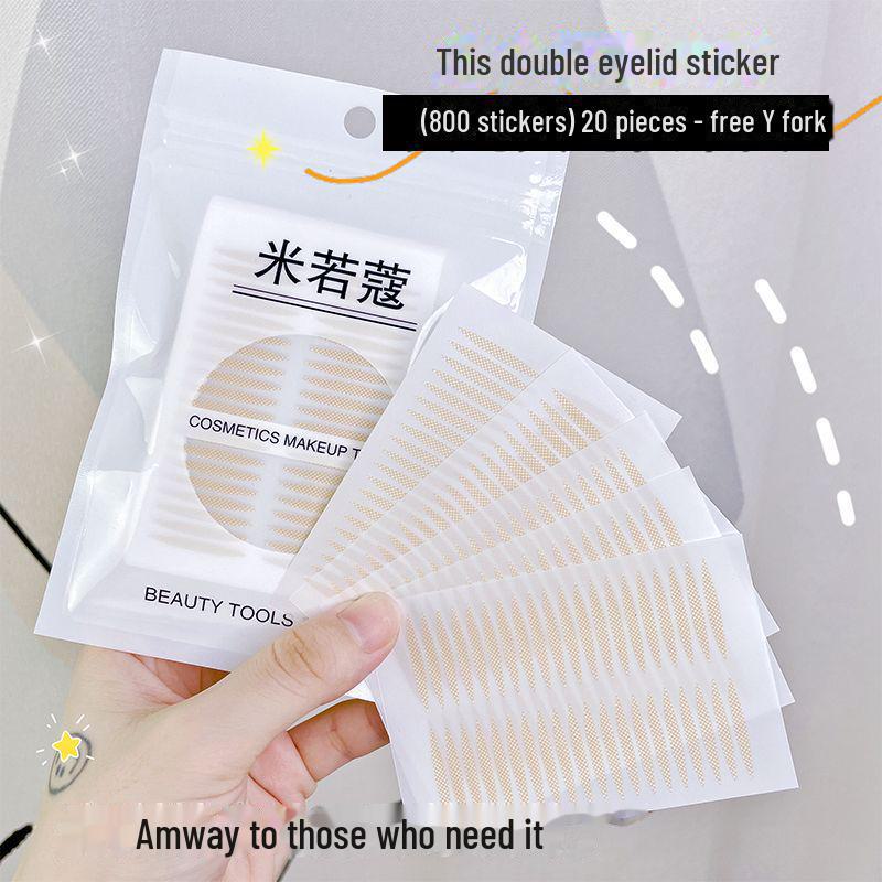 Miruokou Invisible Double Eyelid Stickers for Natural, Traceless Look On Single or Swollen Eyelids - Unisex Beauty Solution