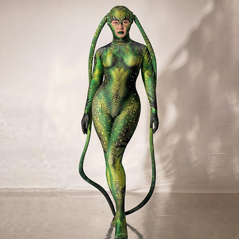 Novance Y1473 2025 Blue Skin-Tight Bodysuits Performance Clothes Sexy Stage Dance Wear Halloween Costume Avatar Cosplay Costumes