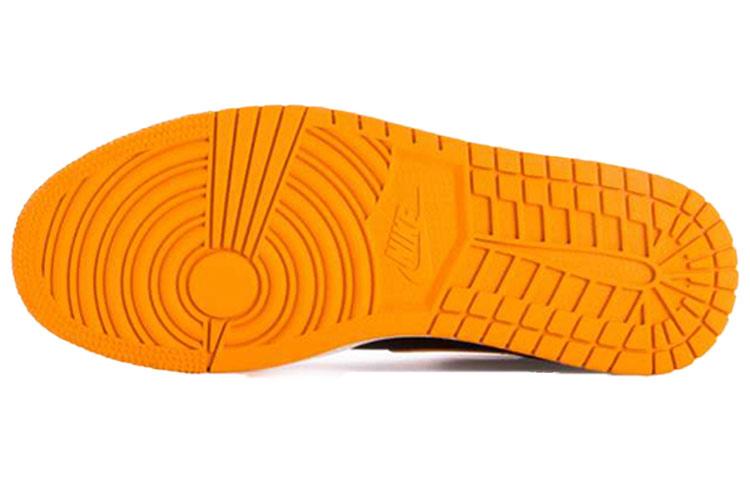Jordan 1 Mid Black Orange Peel 554724-081