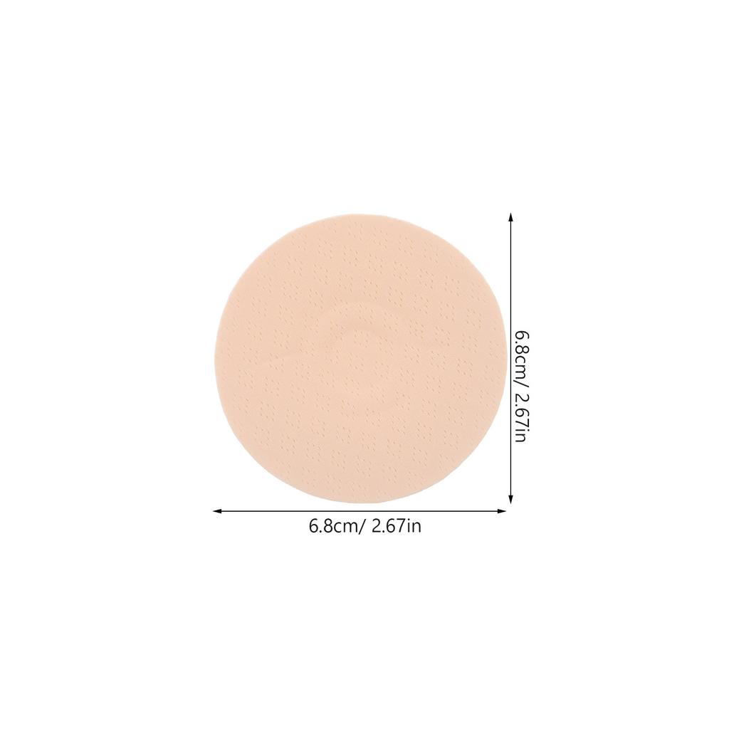 3Pairs Invisible Nipple Covers Cotton Soft Reusable Non Adhesive Breast Pasties Lightweight Nip Shields for Dresses Tops