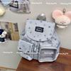New Polka Dot Gray Star Versatile Backpack Girl Drawstring Baby Bag