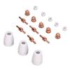 18pcs Plasma Cutter Consumables Lightweight Portable Plasma Cutting Machine Consumables for CUT?40
