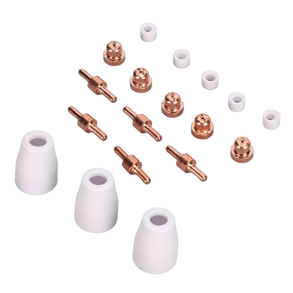 18pcs Plasma Cutter Consumables Lightweight Portable Plasma Cutting Machine Consumables for CUT?40