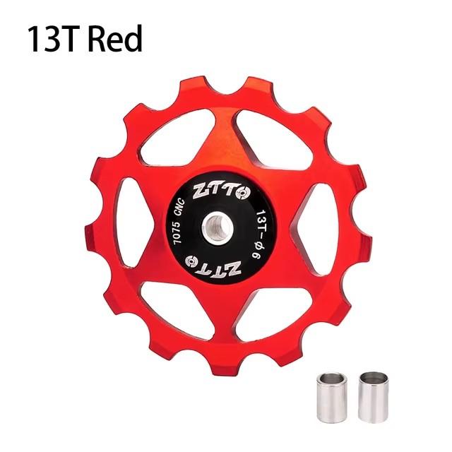 ZTTO 11T 13T MTB Bicycle Rear Derailleur Jockey Wheel Steel Bearing Pulley AL7075 CNC Road Bike Guide Roller Idler 4mm 5mm 6mm
