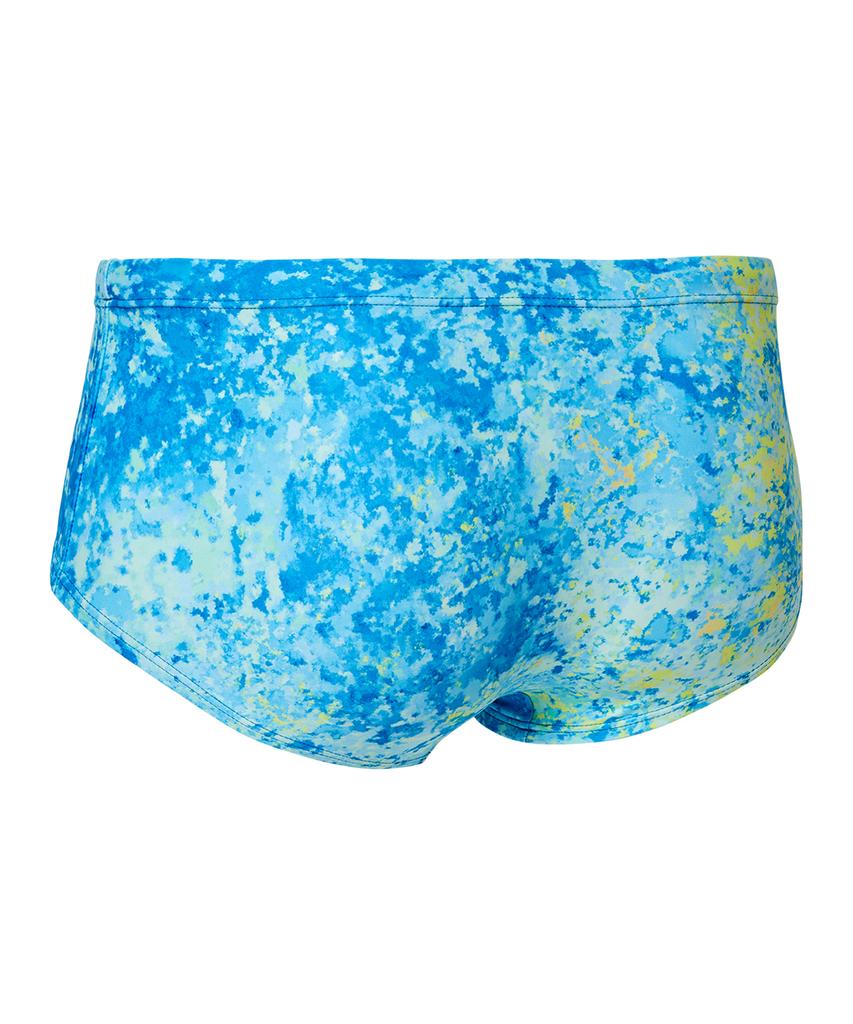 Laelliseupocheu [Osmr687 Mlt] Blue Volcano Short Square Briefs Men'S Swimwear Multi