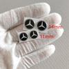 D5Emblems Mini Thin Self Adhesive Aluminum Key Emblem Sticker 11mm 14mm Easy Paste Remote Key Logo Decal For Mercedes Benz C200L
